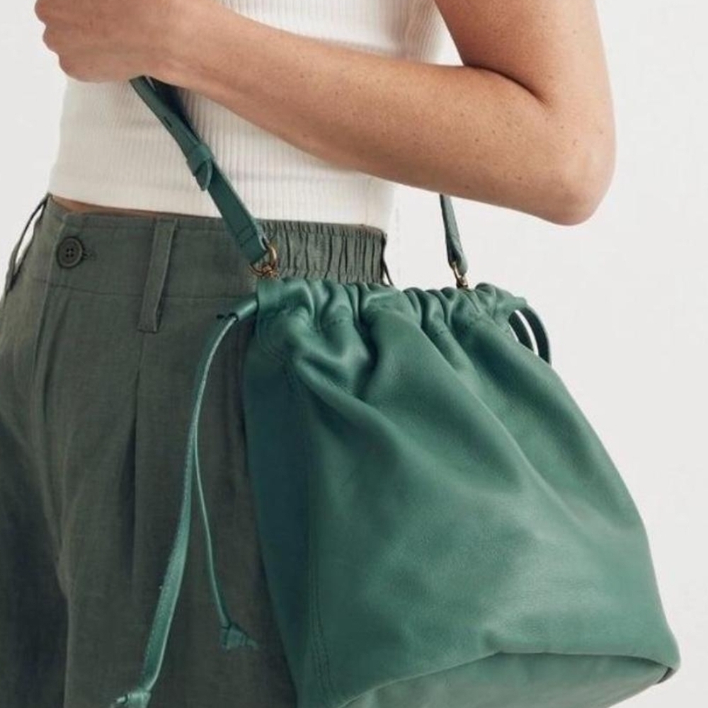 Madewell Teal Leather Shoulder Bag